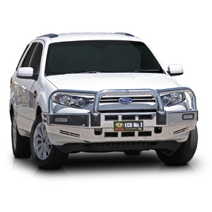ECB Silver Hammertone Powdercoat BullBar to suit Ford Territory SZ MKII 10/14 - Onwards