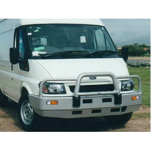 ECB Silver Hammertone Powdercoat BullBar to suit Ford Transit VH / VJ 08/00 - 08/06