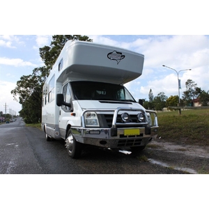 ECB Silver Hammertone Powdercoat BullBar to suit Ford Transit VM RWD Only 09/06 - 08/14