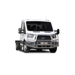 ECB Silver Hammertone Powdercoat BullBar to suit Ford Transit VO Cab Chassis 05/19 - Onwards