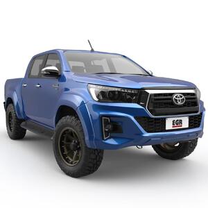 EGR Bolt Style Unpainted Full 6 Piece Set Fender Flares for Toyota Hilux  2015 - 07/2018