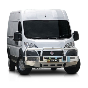ECB Silver Hammertone Powdercoat BullBar to suit Fiat Ducato 05/20 - Onwards