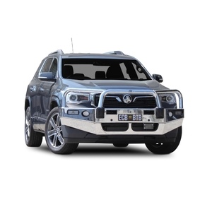 ECB Silver Hammertone Powdercoat BullBar with Bumper Lights to suit Holden Acadia 03/19 - 12/20