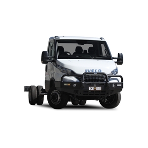 ECB Textura Black Powdercoat BullBar with Bumper Lights to suit Iveco Daily 70C E6 01/21 - Onwards