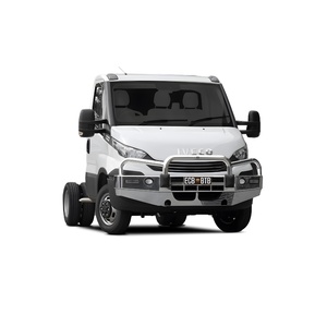 ECB Black Ripple Powdercoat BullBar with Bumper Lights to suit Iveco Daily 50C 02/15 - 01/21