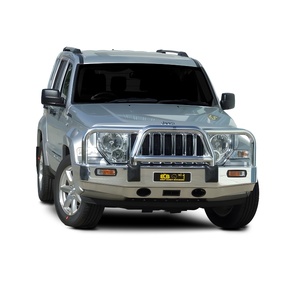 ECB Silver Hammertone Powdercoat BullBar to suit Jeep Cherokee KK 03/08 - 05/14