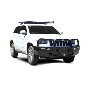 ECB Black Ripple Winch BullBar with Bumper Lights to suit Jeep Grand Cherokee MY14 Laredo 06/13 - 03/17
