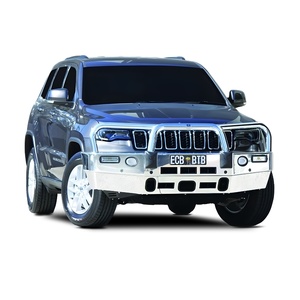 ECB Polished BullBar with Bumper Lights to suit Jeep Grand Cherokee Laredo 04/17 - 08/19