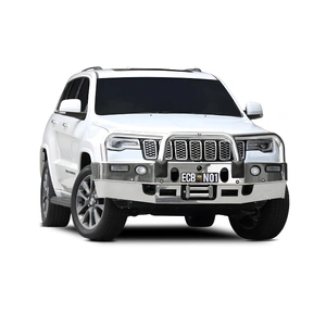 ECB Black Ripple Winch BullBar with Bumper Lights to suit Jeep Grand Cherokee Limited 09/18 - 09/20