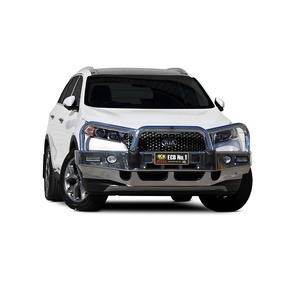 ECB Polished BullBar with Bumper Lights to suit Kia Sorento 04/15 - 09/17