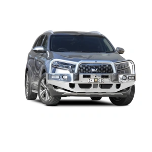 ECB Black Ripple BullBar with Bumper Lights to suit Kia Sorento 05/18 - 03/20