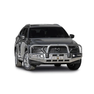 ECB Black Ripple BullBar with Bumper Lights to suit Mazda CX-8 08/18 - 01/23