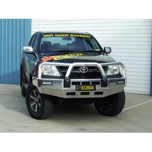 ECB Black Ripple Powdercoat BullBar to suit Toyota HiLux 4WD 03/05 - 07/11