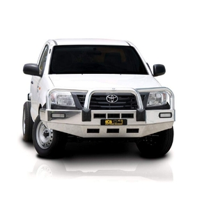 ECB Silver Hammertone Powdercoat BullBar to suit Toyota HiLux 4WD 09/11 - 06/15