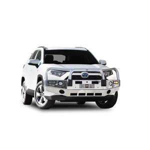 ECB Polished BullBar with Bumper Lights to suit Toyota Rav4 Cruiser 01/19 - Onwards