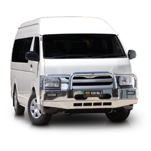ECB Textura Black Powdercoat BullBar to suit Toyota HiAce Commuter 02/14 - 04/19