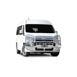 ECB Black Ripple Powdercoat BullBar to suit Toyota HiAce 05/19 - Onwards