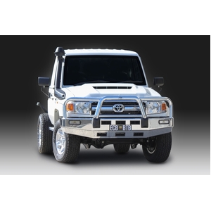 ECB Black Ripple Powdercoat BullBar to suit Toyota LandCruiser 79 Series Single Cab 11/16 - Onwards
