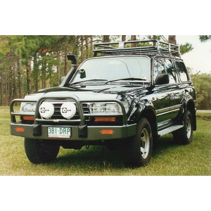 ECB Black Ripple Powdercoat BullBar to suit Toyota LandCruiser 80 Series 05/90 - 03/98