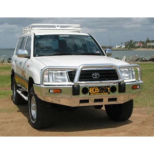 ECB Textura Black Powdercoat BullBar to suit Toyota LandCruiser 100 Series Live Coil 04/98 - 10/07