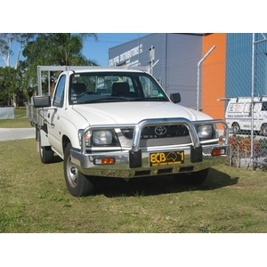 ECB Silver Hammertone Powdercoat BullBar to suit Toyota HiLux 2WD 11/01 - 02/05