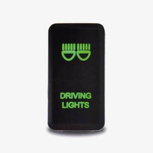 Lightforce Vertical Switch with Driving Light Icon suitable for Toyota (Green LED)