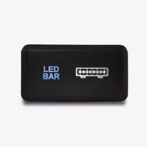 Lightforce Horizontal Switch with LED Bar Icon suitable for Toyota (Blue LED)