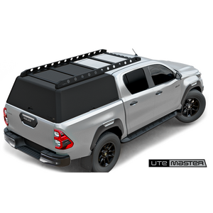 Utemaster MK4 Centurion Canopy with Cantilever Roof Rack to suit Toyota Hilux N80 Dual Cab 2015 - 2025 (J-Deck)