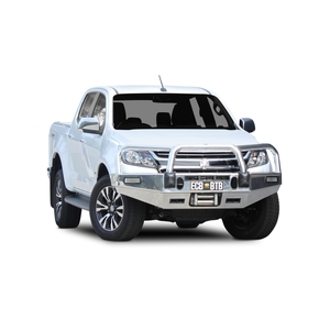 ECB Black Ripple Powdercoat Winch BullBar to suit Holden Colorado LS-LT-LTZ 07/16 - 12/20