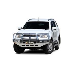 ECB Textura Black Powdercoat BullBar with Bumper Lights to suit Holden Colorado 7 12/12 - 08/16