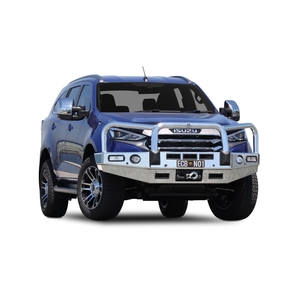 ECB Silver Hammertone Powdercoat Winch BullBar to suit Isuzu MU-X 06/21 - Onwards