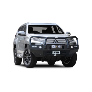 ECB Textura Black Powdercoat Winch BullBar to suit Mitsubishi Pajero Sport GLS 11/19 - Onwards