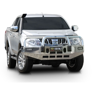 ECB Textura Black Powdercoat BullBar to suit Mitsubishi Triton MQ 01/15 - 10/18