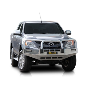 ECB Silver Hammertone Powdercoat BullBar to suit Mazda BT-50 2WD Highrise 10/11 - 03/18