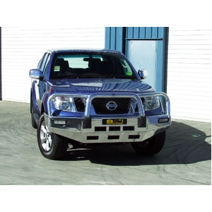 ECB Textura Black Powdercoat BullBar to suit Nissan Navara D40 ST-X 05/10 - 11/11