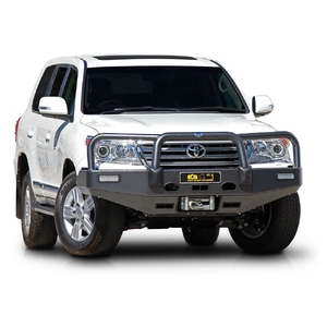 ECB Black Ripple Powdercoat Winch BullBar to suit Toyota LandCruiser 200 Series GXL 03/12 - 10/15