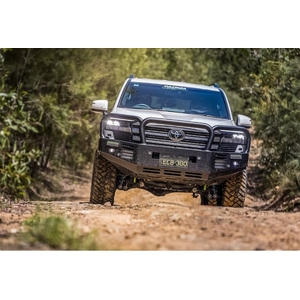 ECB Black Ripple Powdercoat Three Hoop Winch Bar to suit Toyota LandCruiser 300 Series 07/21 - Onwards