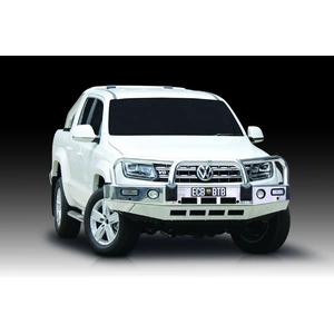 ECB Black Ripple BullBar with Bumper Lights to suit Volkswagen Amarok 09/16 - 11/22