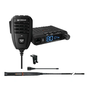 EcoXGear EcoXTalk EXG1000 UHF CB Fixed Radio with Antenna Bundle