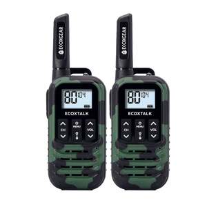 EcoXGear EcoXTalk 0.5 Watt UHF CB Handheld Radio - Camouflage (Twin Pack)