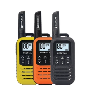 EcoXGear EcoXTalk 0.5 Watt UHF CB Handheld Radio - 3 Pack (Black, Orange, Yellow)
