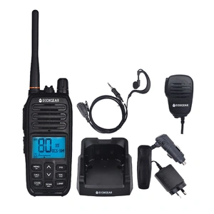 EcoXGear EcoXTalk 5 Watt UHF CB Handheld Radio - 1 Pack (Black)