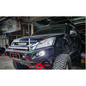 Hamer 4x4 King Series Bull Bar to suit Isuzu MU-X 2012 - 2016 (Includes Recovery Points)
