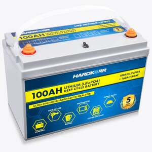 HARDKORR 100AH LIFEPO4 DEEP CYCLE LITHIUM BATTERY 