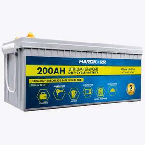 HARDKORR 200AH LIFEPO4 DEEP CYCLE BATTERY 