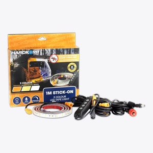 Hardkorr Tri-Colour Stick-On Flexible LED Tape Light (1m)