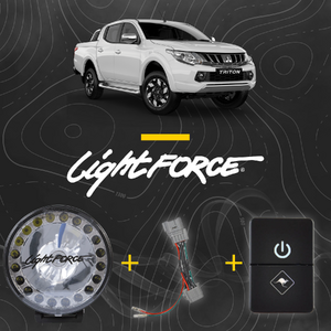 Lightforce - HTX2 Hybrid Driving Light Kit to suit Mitsubishi Triton MQ  2015 - 2018