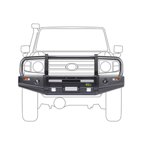 Ironman 4x4 Deluxe Bull Bar to suit Toyota Landcruiser 70 Series 1984 - 2007