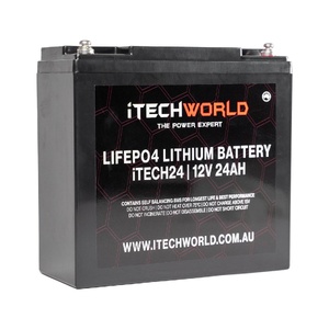 iTechWorld 24AH Lithium Deep Cycle Battery (12V)