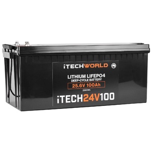 iTechWorld 100AH Lithium Deep Cycle Battery (24V)